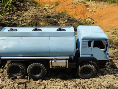 Crawler TGA Fuel Carrier Trx6 - 1-10 RC body attachment 3D print model