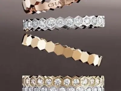 Gold Ring 3D print model 11