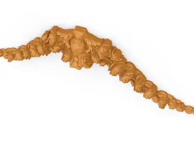 Classic decor ornament v-3D model 69 3D model