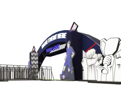 Ball Themed Gate 3D model