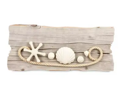 Nautical Driftwood Decor model pack Low-poly 3D model