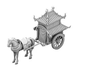 Game Traffic - Carriage 02 3D model
