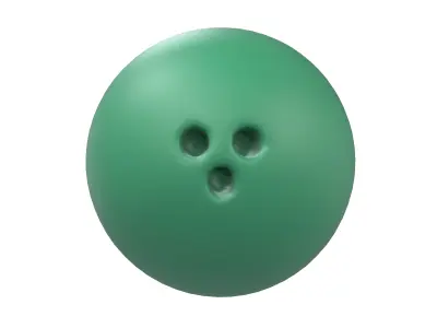 Bowling Ball v1 004 Low-poly 3D model