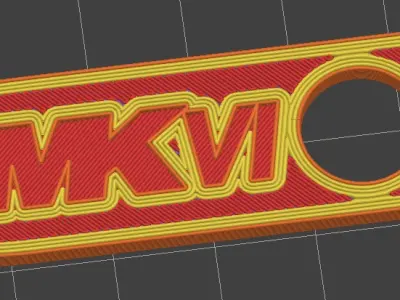 MKVI 3D Printable Keychain 3D print model