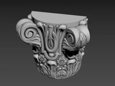 Capital 3D model get