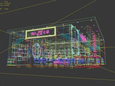 Exhibition - Area - 11X10-3DMAX2010-016 3D model