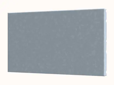 Layered Slate Rock Wall Component 3D model