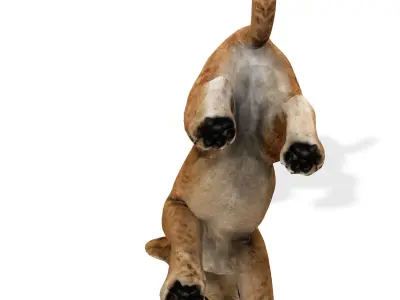 LION CUB CUP Lioness FELINE CAT Low-poly 3D model