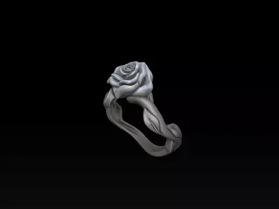 Rose Ring v3 3D print model