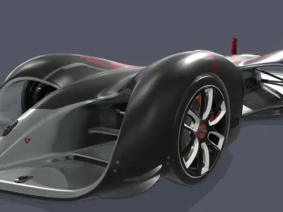 Robotic Racing Car 3D model