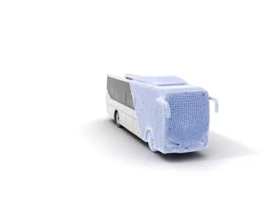 Sleek Urban Bus model pack Low-poly 3D model