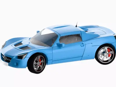 High Detailed Opel Speedster 3D model