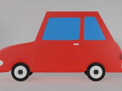 Cartoonish Car 3D model