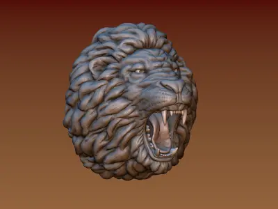 Lion head 3D print model