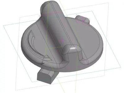 Front bumper traction hook cover MB VITO W639 3D model