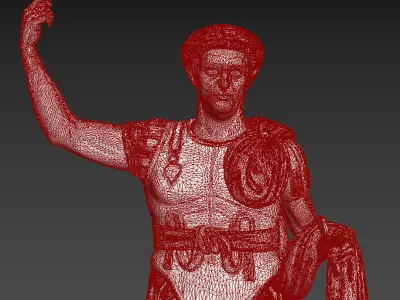 Statua di costantino 3D model