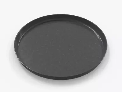 Stylish Plate M Low-poly 3D model