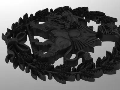 Pahlavi dynasty - shir va khorshid 3D print model