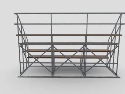 Bleacher Free low-poly 3D model