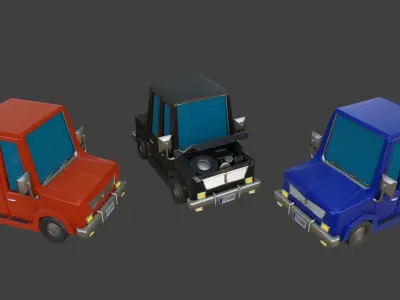 Cartoon Car 3D model