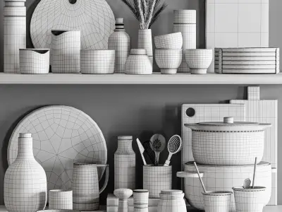 Kitchen accessories 052 3D model
