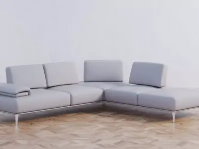 Rossini Discovery Sectional Couch 3D model
