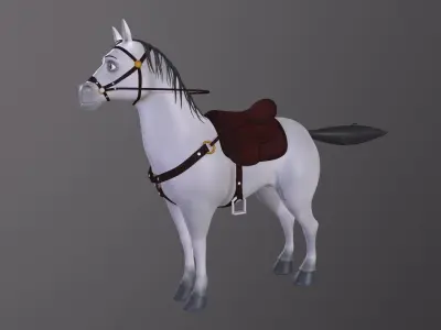 Cartoon Horse 3D model