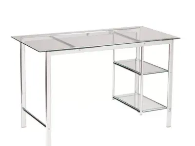 LR Merald Glass Desk Free 3D model