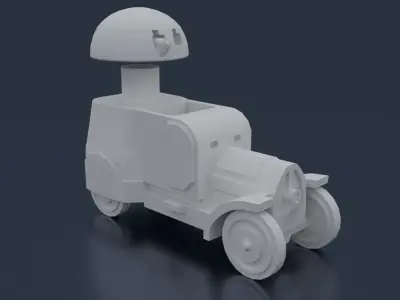 Austro-Daimler Panzerautomobil 3D print model