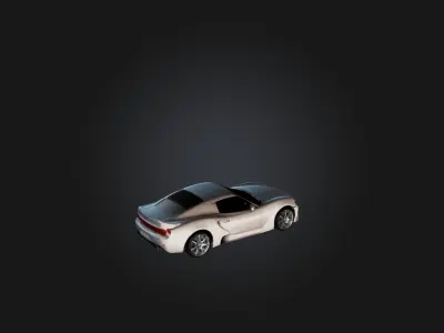 Realistic Car Model Low-poly 3D model