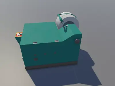 AirGenerationMachine Low-poly 3D model