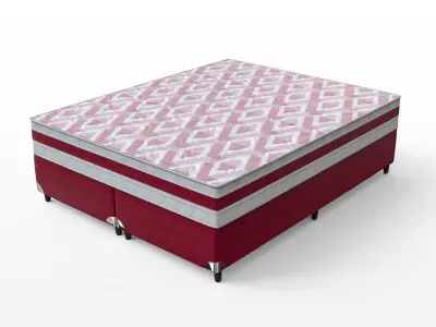 Mattress queen size set 3D model