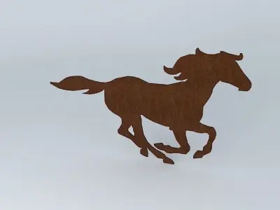horse wall decor recorte de amdeira cavalo wall art arte Free 3D model
