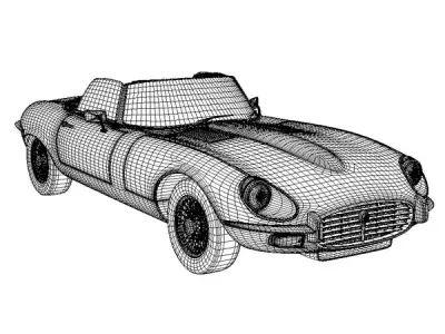 Jaguar E-Type 3D model