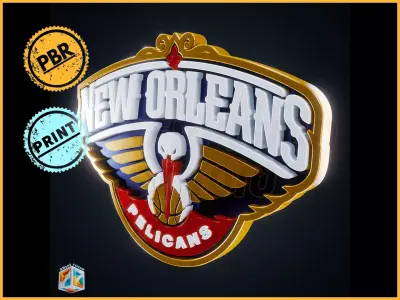 New Orleans Pelicans logo - Cinematic - 3D print 3D model
