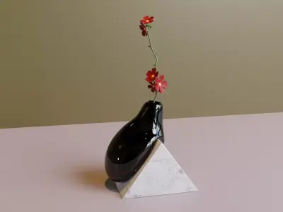 Drop vase plant pot 3D model