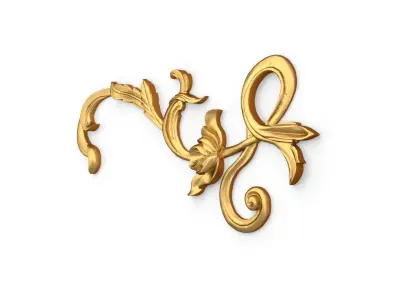 Classic carved decor ornament 375 3D model