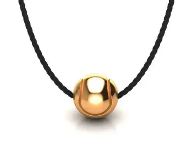 Tennis ball pendant 3D print model