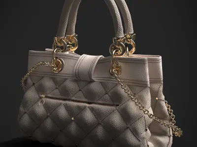 Luxury Quilted 3D Handbag  3D model