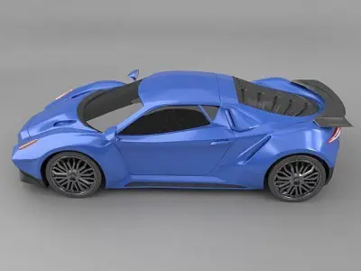 Nexeno sportscar 2nd generation 3D model