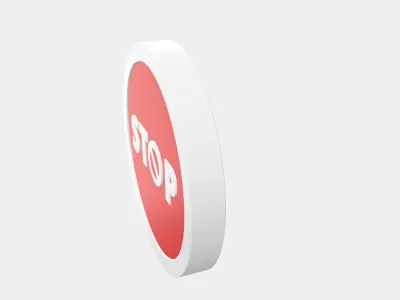 top traffic 3D illustration model 3D print model 3D model