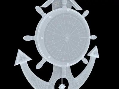 wall clock 55 3D model