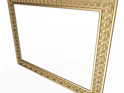 Classic Frame 023 Low-poly 3D model