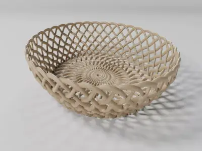 WICKER BASKET11 3D model