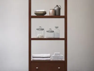 RH HUTTON TALL ETAGERE 3D model