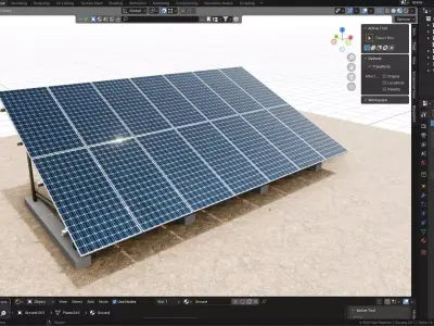 Solar Energy Irrigation Systems-No Bolt 3D model