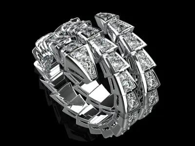 Serpent Ring 29120 3D print model