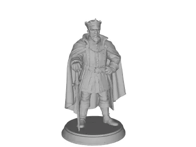 Lord King  Heroic Sculpture for 3D Printing  3D print model