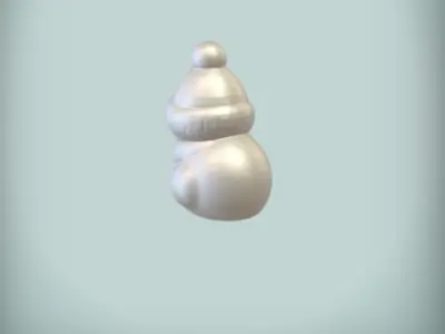 Santa Claus Snowman - 3D Printable Holiday Decoration  3D print model