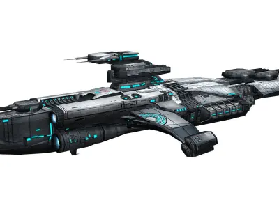 Battlestar - Battleship 01 3D model